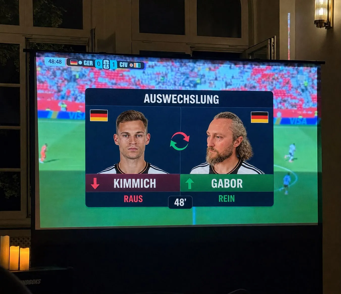 Gabor kommt rein